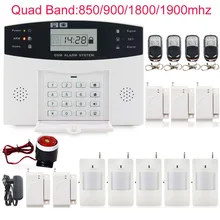 Wireless GSM Alarm System 433MHz Home Burglar Security Alarm Russian Spanish English French language Free Shipping