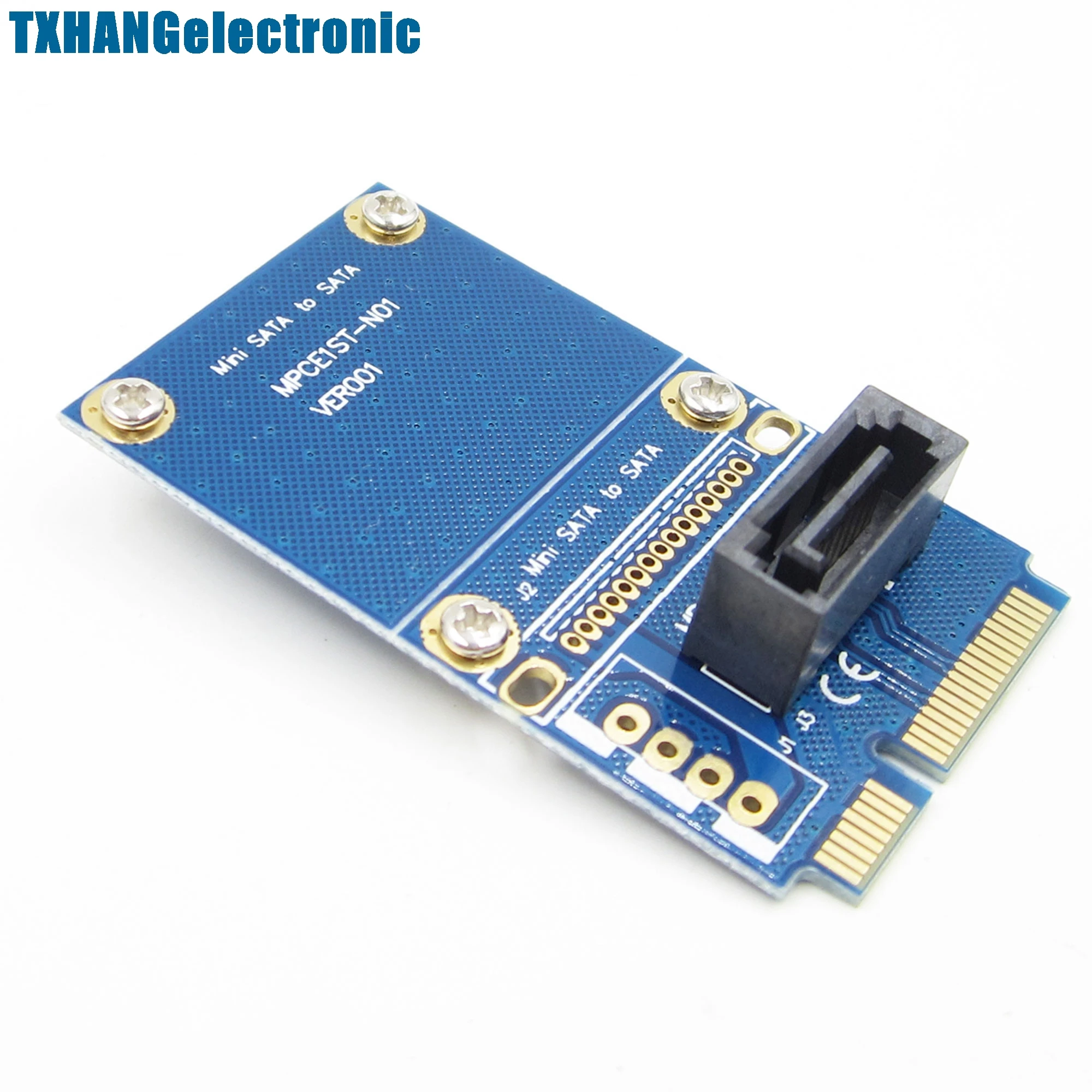 New mSATA Mini Extender to 7 Pin SATA HDD Convert Card Adapter Board
