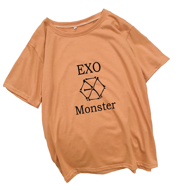 EXO Kpop T Shirt Women Cotton T-shirts Harajuku Loose Casual Short Sleeve Tops Tee Shirt Femme Streetwear Camiseta Mujer Clothes (2)