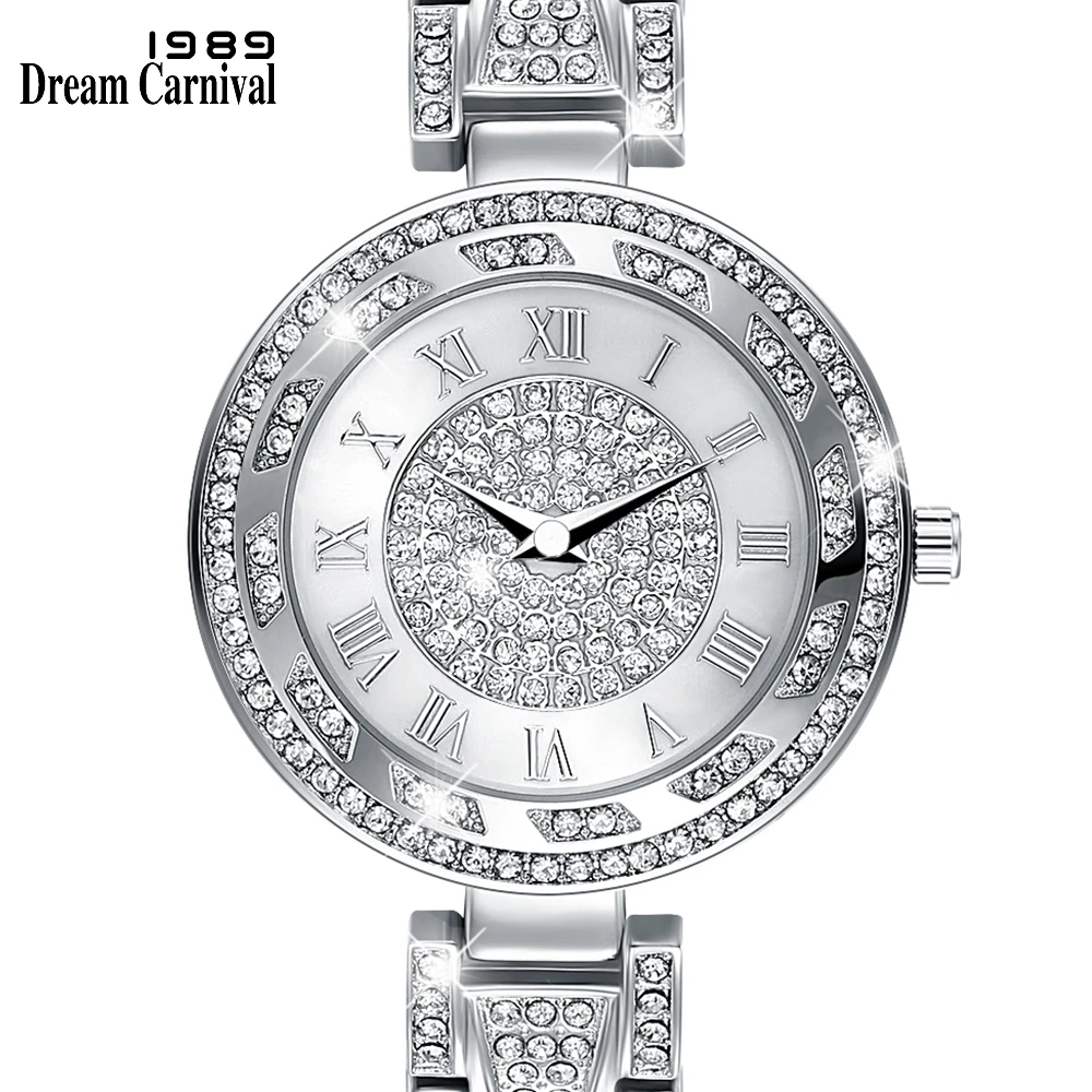 

Dreamcarnival 1989 Just Arrived Women Crystal Wrist Watch Quartz Roman Letters Index Anniversary Gift Must Have Wholesale A8335