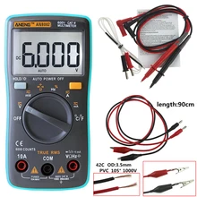 ANENG AN8002 Digital Multimeter 6000 counts Backlight AC/DC Ammeter Voltmeter Ohm Portable Meter With 90 cm cord lead