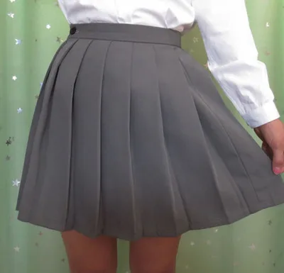 Japonské JK makarony skládané uniformní sukně školní uniformy sukně vysoký pas solidní barva sukně multicolor