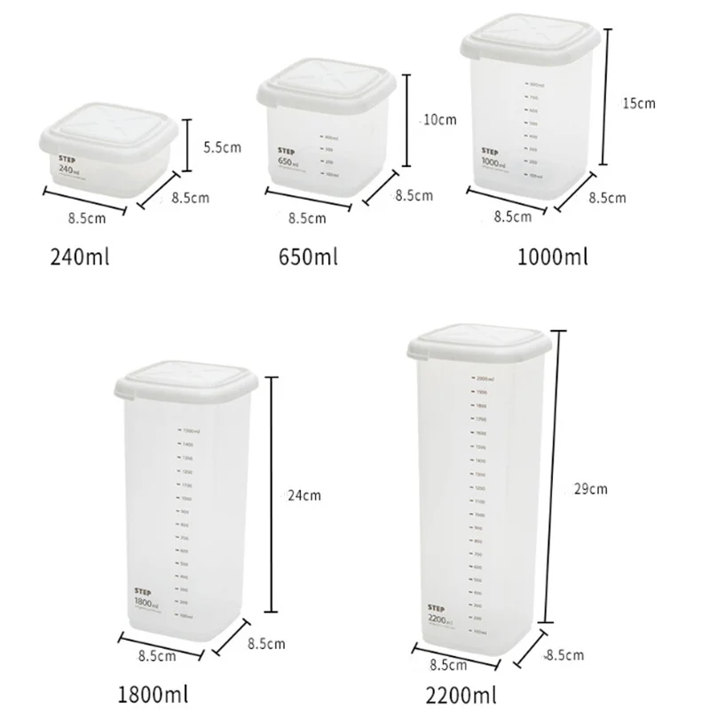 Полезные пластиковые запечатанные банки кухня коробка для хранения прозрачный контейнер для еды держать свежий прозрачный контейнер организации инструмент Мульти-Размер