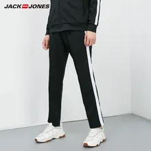 JackJones мужские Стрейчевые тренировочные брюки прямого кроя с завязками на лодыжках | 219114527