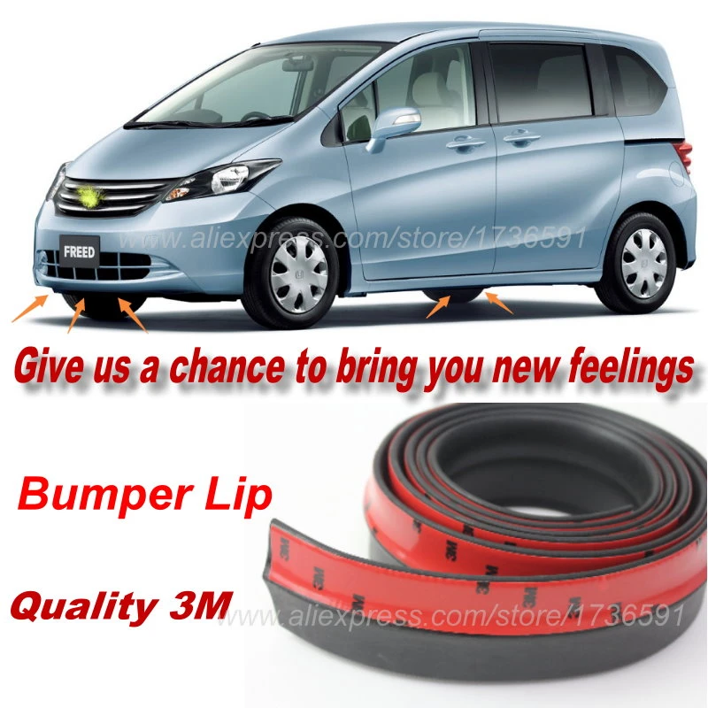 For Honda Freed Vezel Fit Jazz City Civic Jade Car Bumper Lips Spoiler Body Kit Strip Front Tapes Body Chassis Side Protection Body Kit Spoiler Car Front Spoilerlips For Car Aliexpress