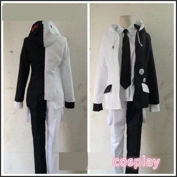 

Anime Danganronpa Dangan-Ronpa Mono Kuma Black/White Bear Full Suits School Uniform Cosplay Costume Any Size S-XL