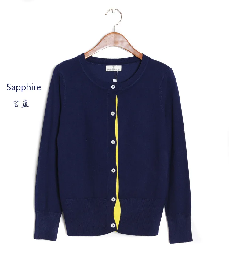New women's clothes soft and comfortable Autumn short paragraph cardigan sweater women contrast color round neck sweater coat New women's clothes soft and comfortable Autumn short paragraph cardigan sweater women contrast color round neck sweater coat