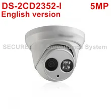 DHL Free shipping DS-2CD2352-I English version 5MP WDR EXIR turret network ip security POE camera with up to 30m IR