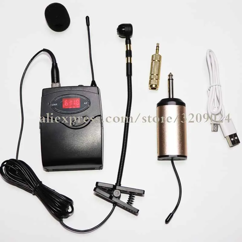 Musical Instrument Gooseneck Clip Mic UHF Band