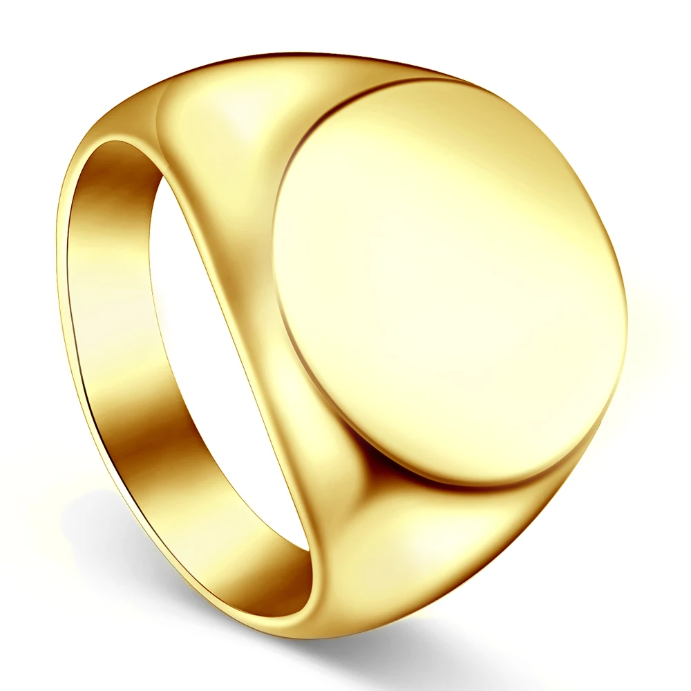

Mimeng High Polish Man Gold Ring Stainless Steel Rings Fashion Jewelry Punk Style Ring Men's Ring