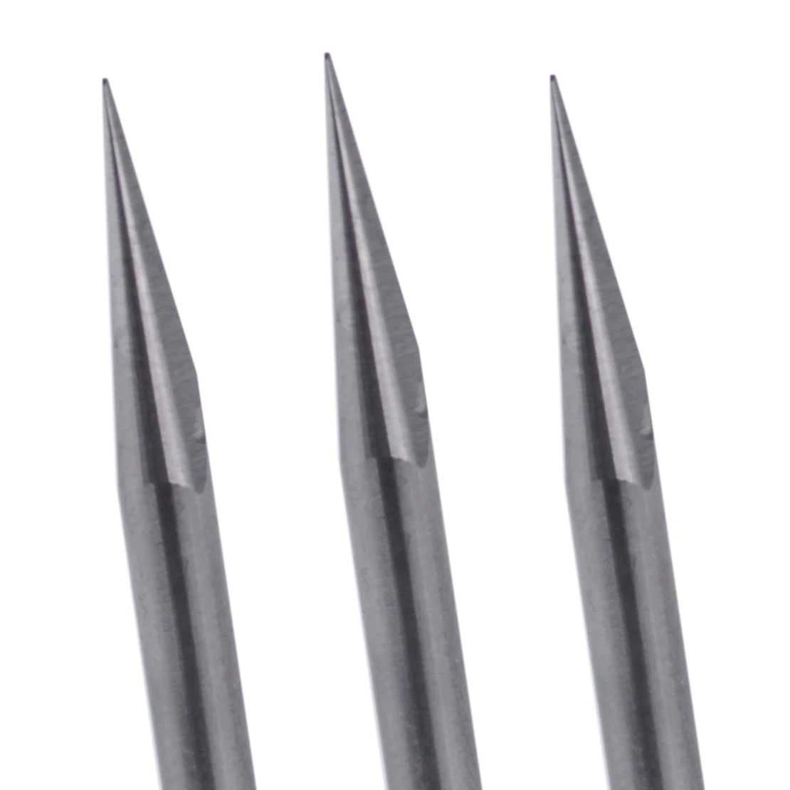 10x V-Shape Tungsten Steel 15 Degree 0.1mm PCB Engraving Bit CNC Router Tool Kit