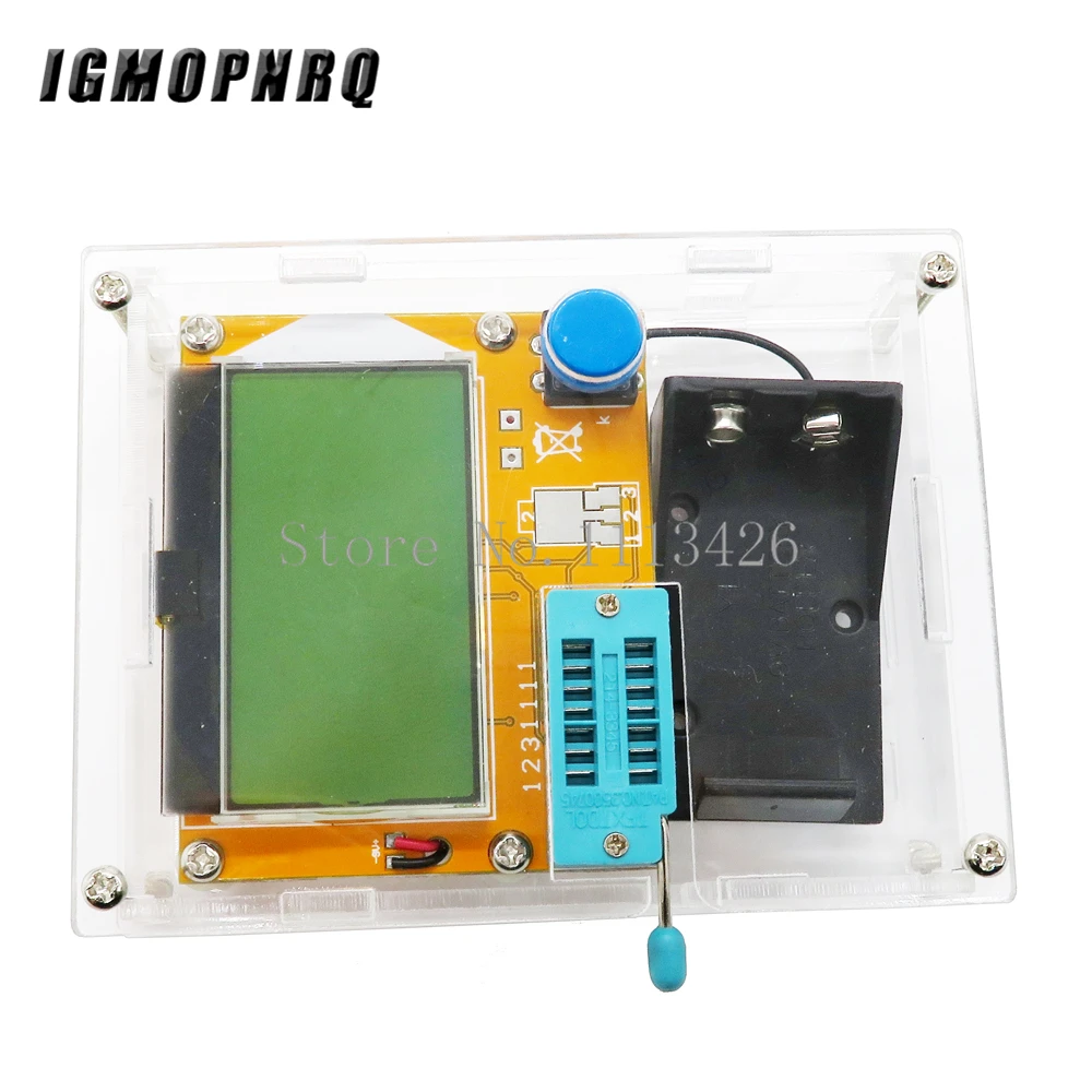 2016 Ultime Lcr-T4 Esr Meter Transistor Tester Diodo Triodo Capacità Di Mos Mega328 Transistor Tester + Custodia (Non Batteria)