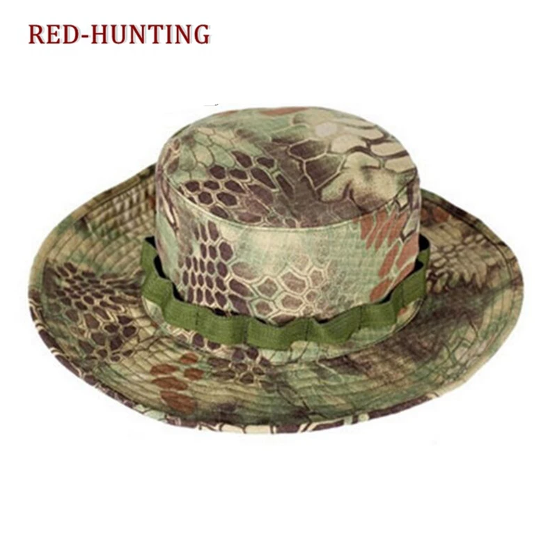Tactical Boonie Hat Boonie Hat Tactical Adjustable for Men Women Hunting Fishing Outdoor Safari Sun Ocp camouflage hat tactical hat