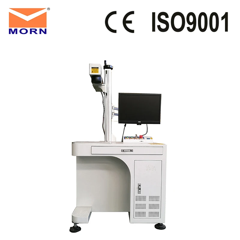  30W fiber laser engraver machine metal laser marking machine with free computer EAZD software