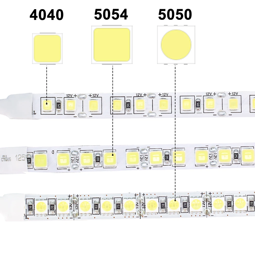 DC12V Светодиодные ленты 5050 5054 4040 SMD 120 светодиодный s/m 5 м/лот супер яркий IP20 Flexibe полосы светодиодный светильник/теплый белый/холодный белый