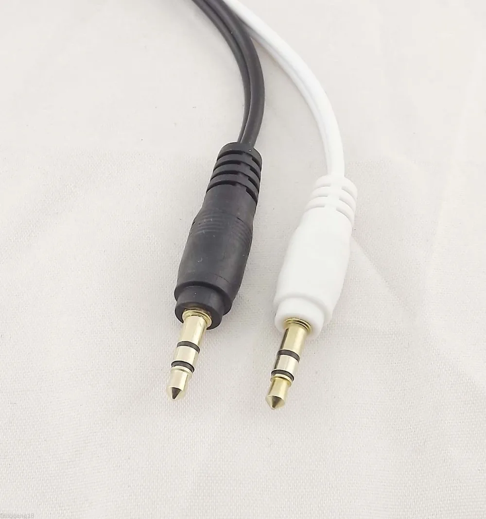 10pcs 3 5mm Stereo Audio Y Splitter 1 Male To 2 Female Cable Adapter For Earphone Headphones 22cm