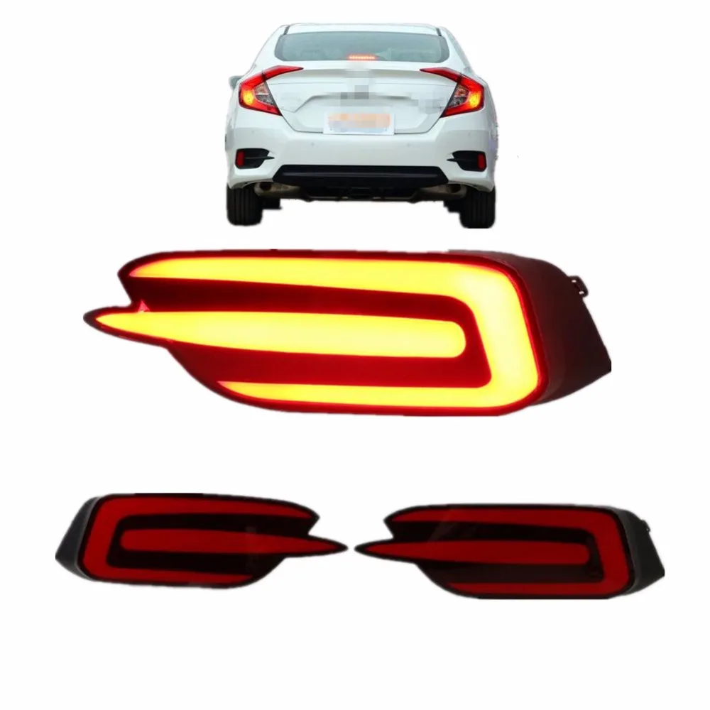 Car Accessories Multi Function LED Rear Bumper Light Brake Light For Civic 2016 2017 Car Styling