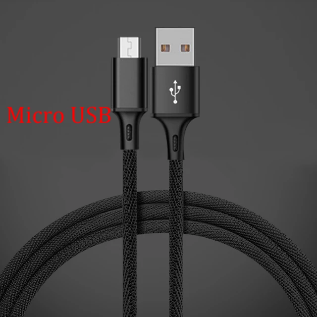 Usb кабель Micro USB кабель 1 м Быстрая зарядка 3,0 кабель для передачи данных usb type C кабель USB для samsung S10 S9 Xiaomi линия зарядного устройства для мобильных телефонов - Тип штекера: Micro USB Cable