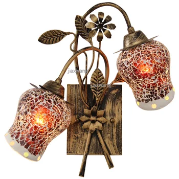 

American led wall lamp country cafe living room European loft decor bedside lampen modern retro staircase hallway wall saconces