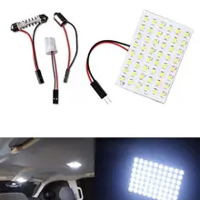 10pcs Festoon White LED 48SMD T10 BA9S Panel Interior Dome Map RV Trailer Light DC 12V