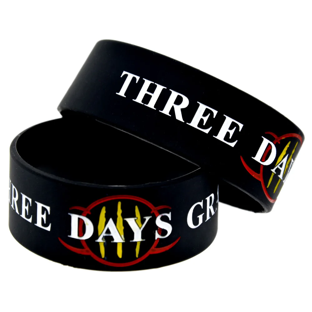 

1PC One Inch Wide Three Days Grace Silicone Bracelet for Music Fans