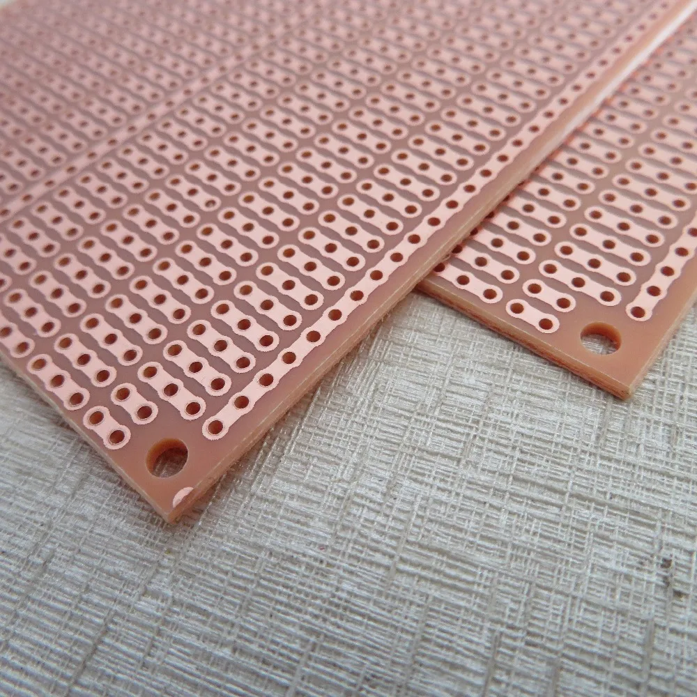 5 шт./лот 7x10 см универсальная полосатая доска Veroboard vero experiment Board 3er uncut joint Platine