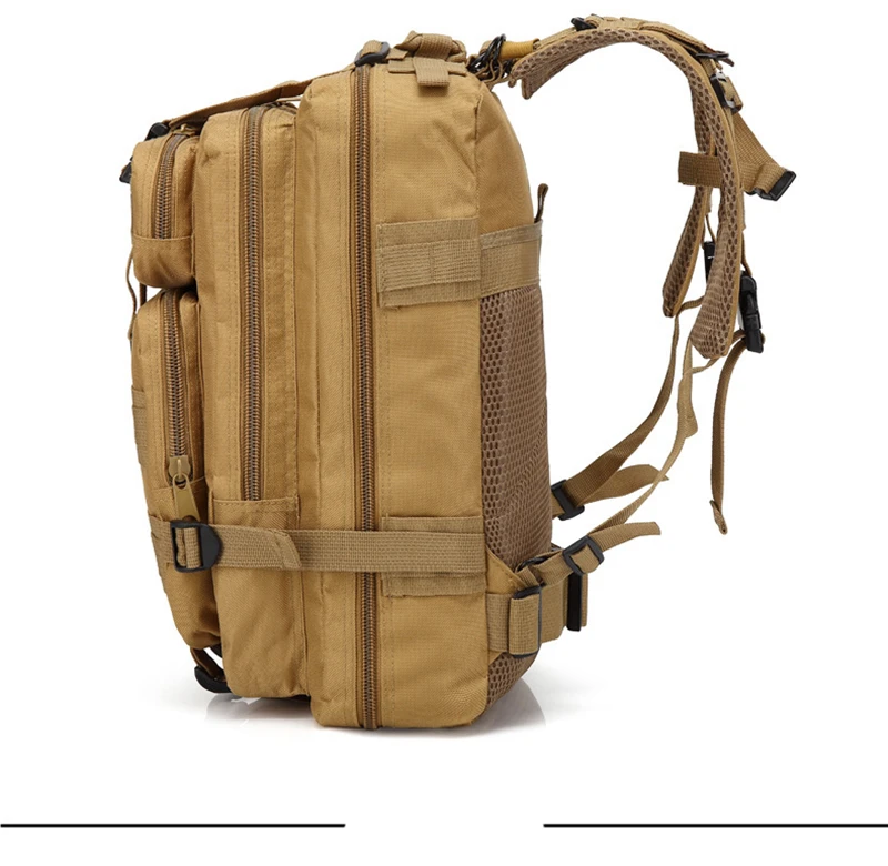 2017 3P Outdoor Military Tactical Backpack 30L Molle Bag Army Sport Travel Rucksack Camping Hiking Trekking Camouflage Bag (24)