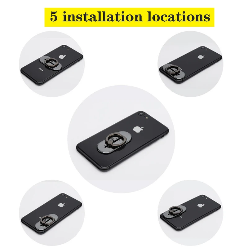 Universal Finger Ring Holder Phone Grip For Phone Ring Holder For iPhone Samsung 360 Cell Phone Stand Smart Alide Rail Type