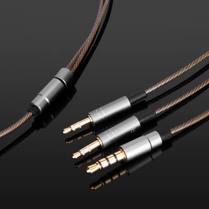  Argento Cavo Audio Con Il Mic Per Il Sol Republic Master Tracks HD V8 V10 V12 X3 cuffie
