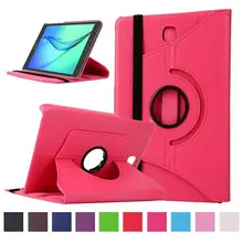 Вращающийся на 360 градусов чехол для samsung Galaxy Tab A, 8,0 дюймов, T350, T355, P350, SM-T350, SM-T355, планшет, из искусственной кожи, откидной Чехол-подставка