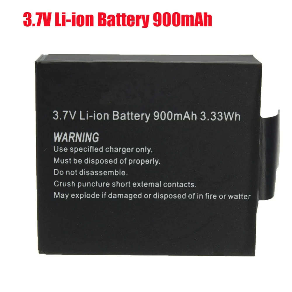 2 шт 3,7 V 900mAh перезаряжаемая литий-ионная батарея для SJ4000 WiFi SJ5000 WiFi M10 SJ5000x Elite Goldfox Экшн-камера