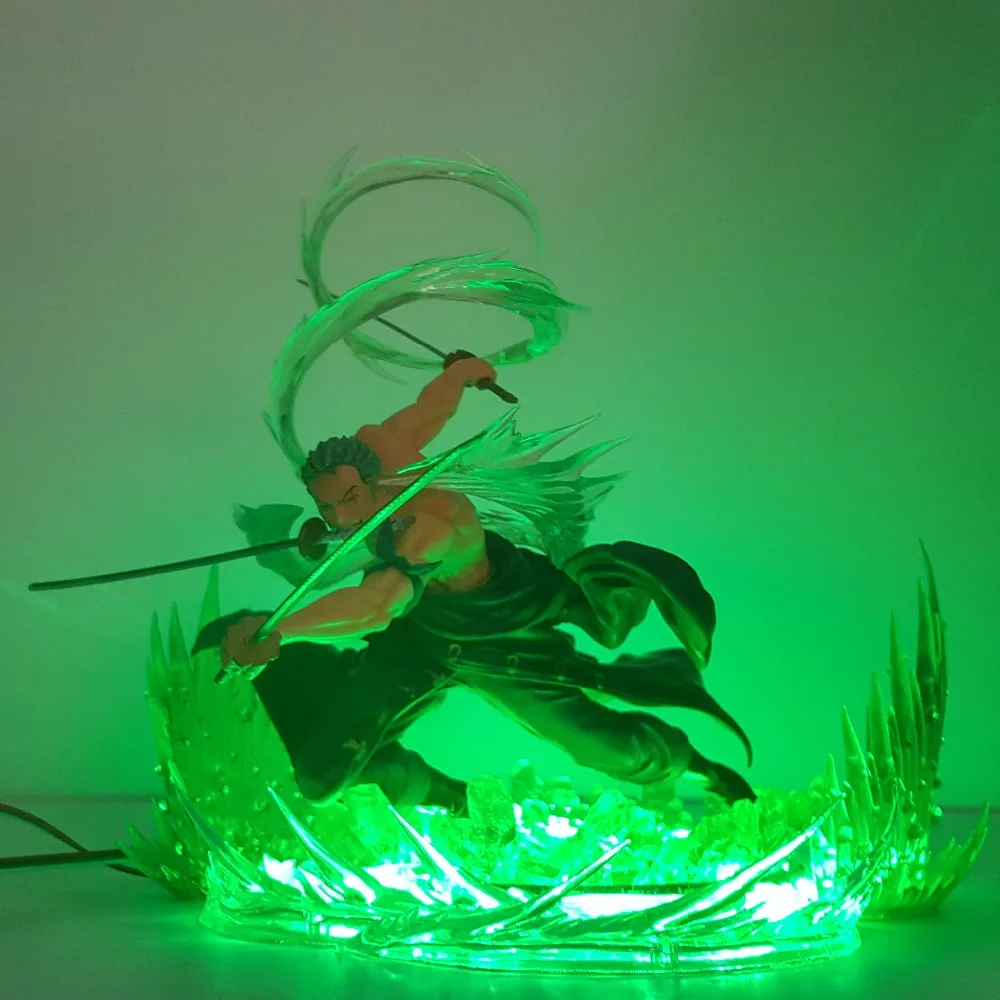 Luzes da Noite Peça de Controle Lampara Peça Zoro Sanzen Sekai Três Mil Mundos Led Remoto Cor Mudando Anime Lâmpada Uma 5 peça de controle remoto cor mudando anime lâmpada