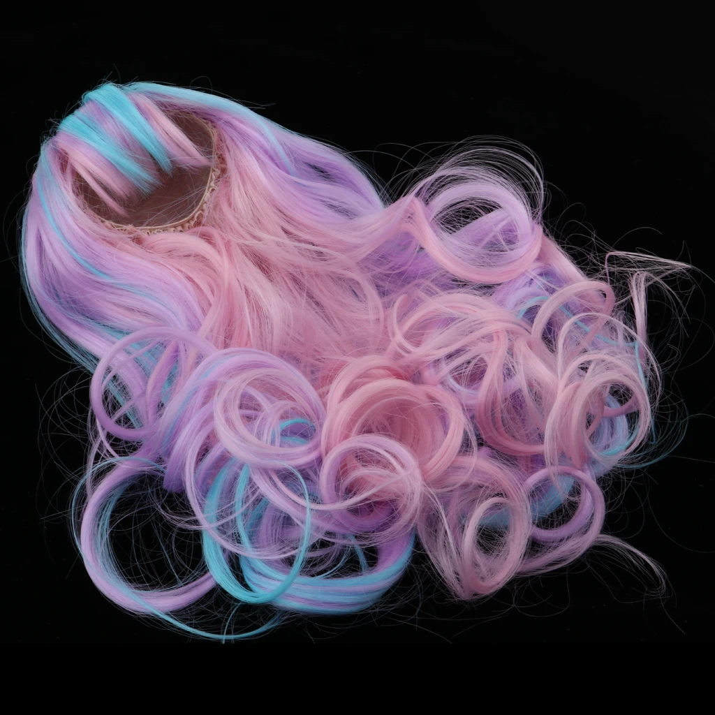 

16inch Dolls Hair Wig Neat Bang Hair Accessories for Salon Doll DIY Customized Not for Human