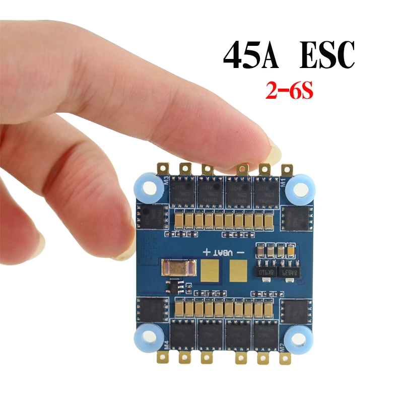 

45A 4-in-1 BLHeli-S ESC Electric Speed Controller 2-6s LiPo Power supply for FPV Racing Drone Multirotor