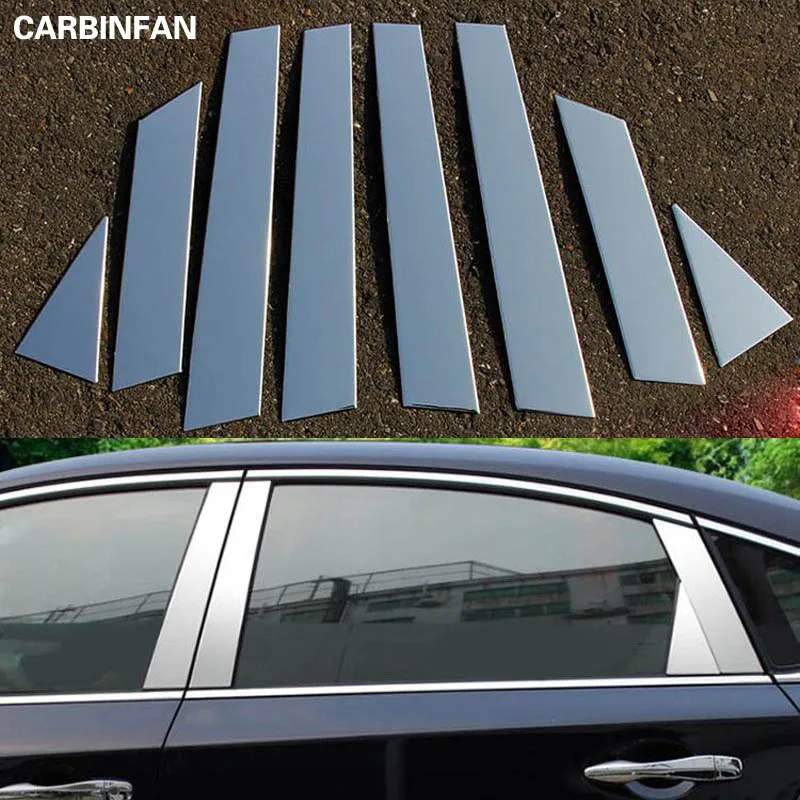 Хром столб крышка Нержавеющая сталь окна ободок отделка под давлением Стайлинг для Nissan Altima Teana 2013