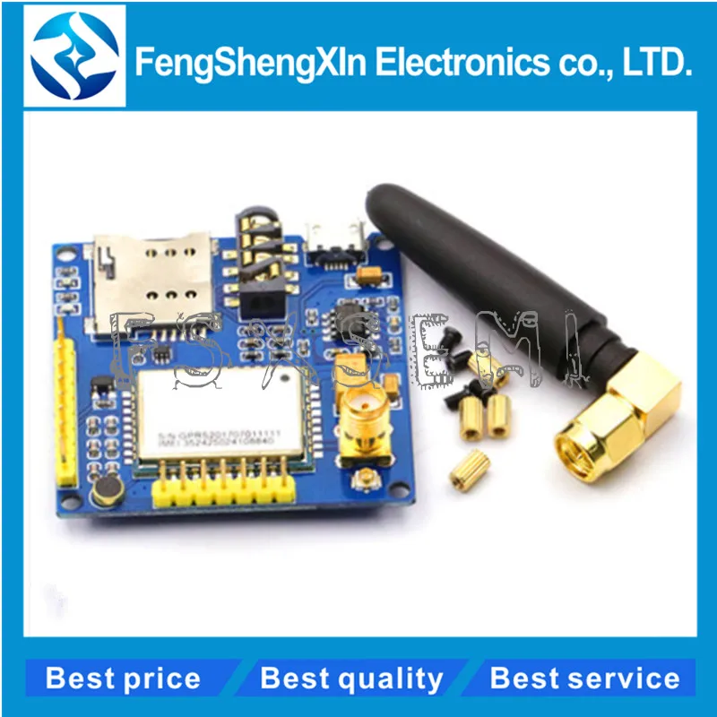 

SIM900A A6 GPRS Pro Serial GPRS GSM Module Core DIY Developemnt Board TTL RS232 With Antenna GPRS Wireless Module Data Replace