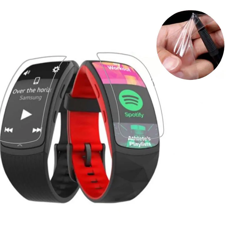 2 шт Анти-шок Мягкий ТПУ Ультра HD прозрачная защитная пленка для Samsung Gear Fit Pro Fit2