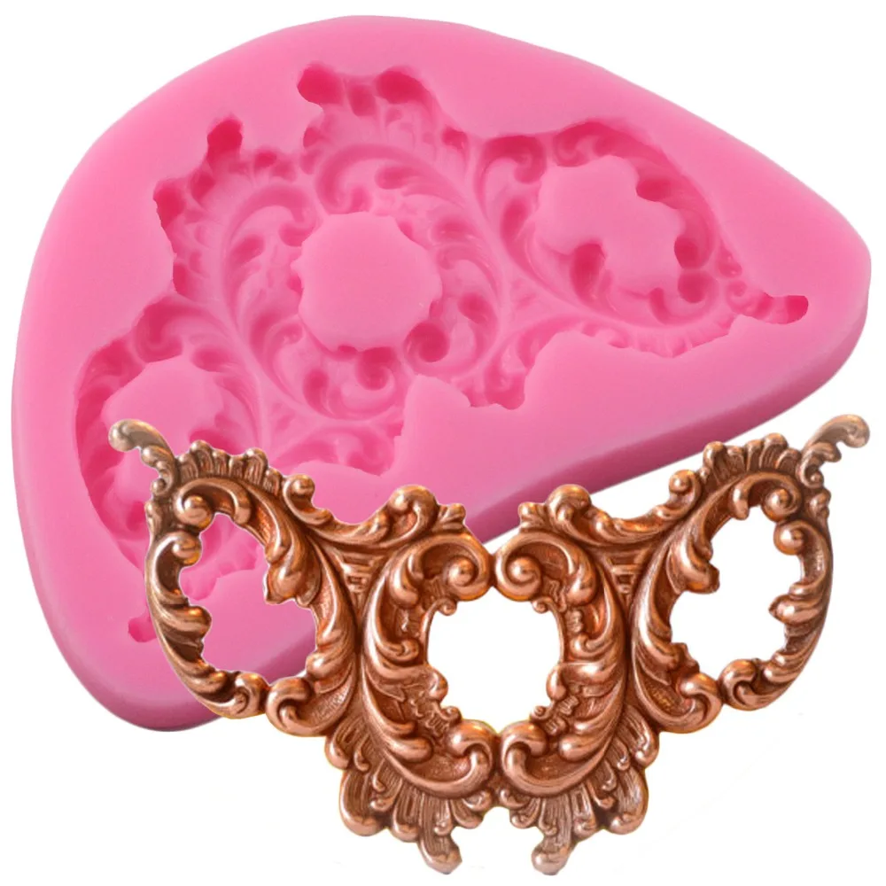 

Cake Decorating Tools Chocolate Gumpaste Mold Cake Decorating Tools Border European Baroque Relief Silicone Mold Fondant Mold