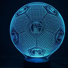 7 цветов Футбол 3D светодиодный ночной Светильник s USB настольная лампа Lampara сна светильник рождественские подарки для детей друзей S04 мяч