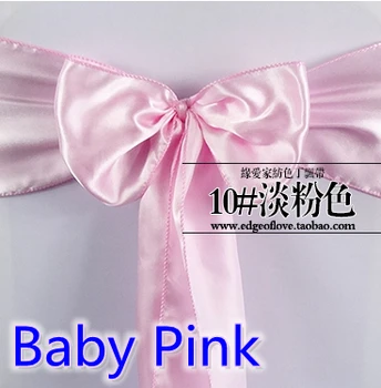 

Pink Colour Satin Sash Chair Sash Wedding Decoration Bow Tie Chair Band Party Hotel Show Decoration Sash Shiny Colour