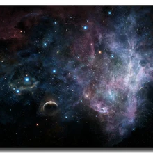 NICOLESHENTING Млечный Путь галактика космические звезды Туманность Искусство Шелковый плакат печать Вселенная пейзаж картины декор для гостиной 009