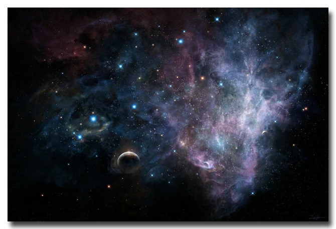 

NICOLESHENTING Milky Way Galaxy Space Stars Nebula Art Silk Poster Print Universe Landscape Pictures Living Room Decor 009