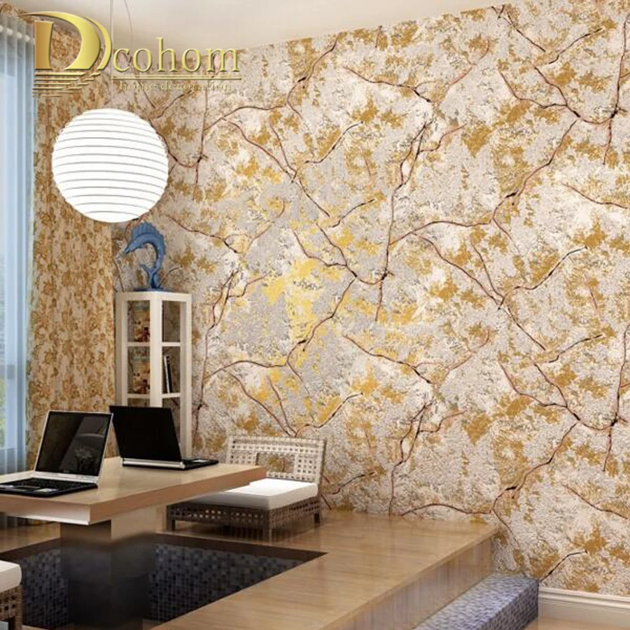 Online kopen wholesale purple flocked wallpaper uit china purple ...