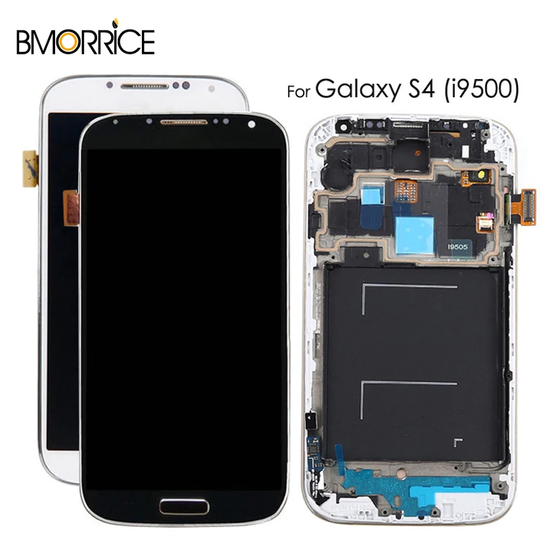 ЖК дисплей для Samsung Galaxy S4 GT I9505 I9500 i337 кодирующий преобразователь сенсорного