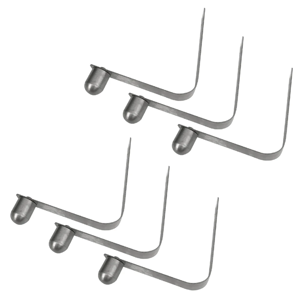 6 Pieces Lightweight Single Button Clips 8mm Kayak Paddle Snap Spring Clip Tent Pole Clips for Kayak Paddle Tent Pole
