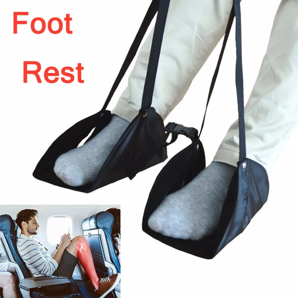 

Comfy Hanger Travel Airplane Footrest Hammock Made with Premium Memory Foam Foot Foot Resting hammock #007