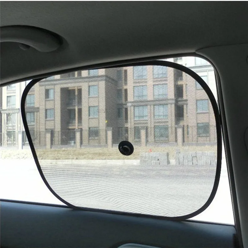 2x черные детские солнцезащитные очки с защитой от УФ-лучей для окна автомобиля