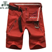 AFS JEEP брендовые хлопковые мужские карго шорты прямые свободные повседневные шорты homme с несколькими карманами военные тактические короткие брюки hombre