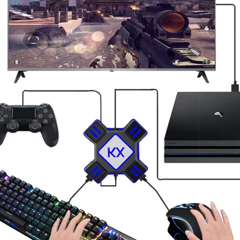 

Keyboard Mouse Converter Gamepad Controller Adapter Support All Major Mainstream Handles Keyboard Mouse For PS4 Xbox One Switch