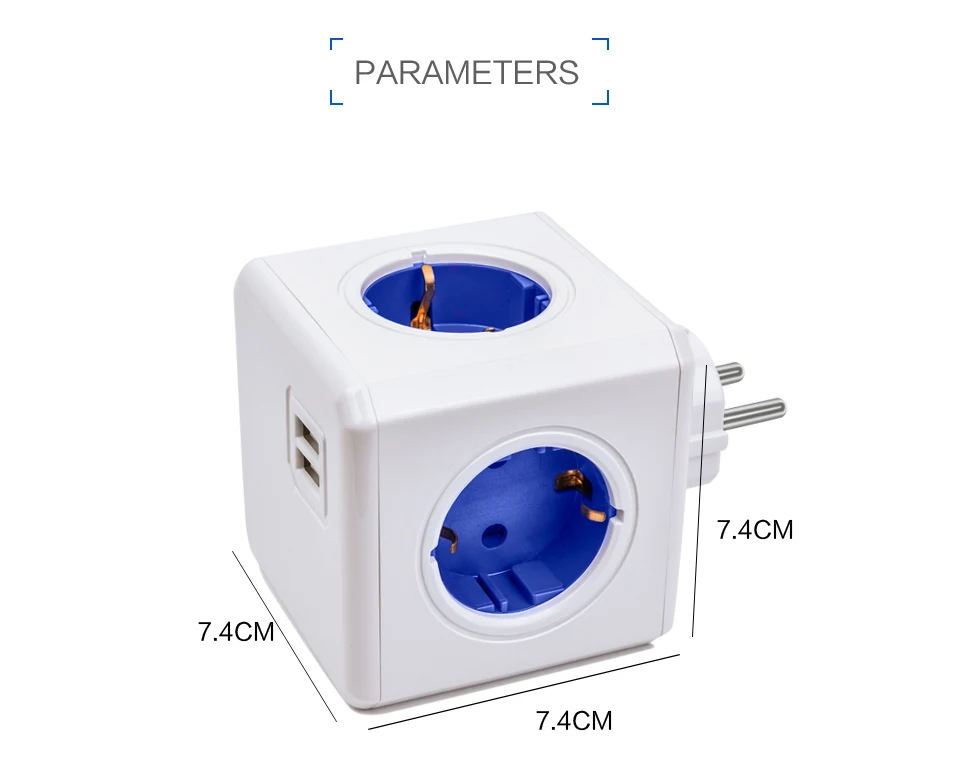 SHIERAK, умный дом, Силовая розетка, европейская вилка, 4 розетки, 2 порта usb, адаптер, удлинитель, адаптер, мульти переключаемые розетки